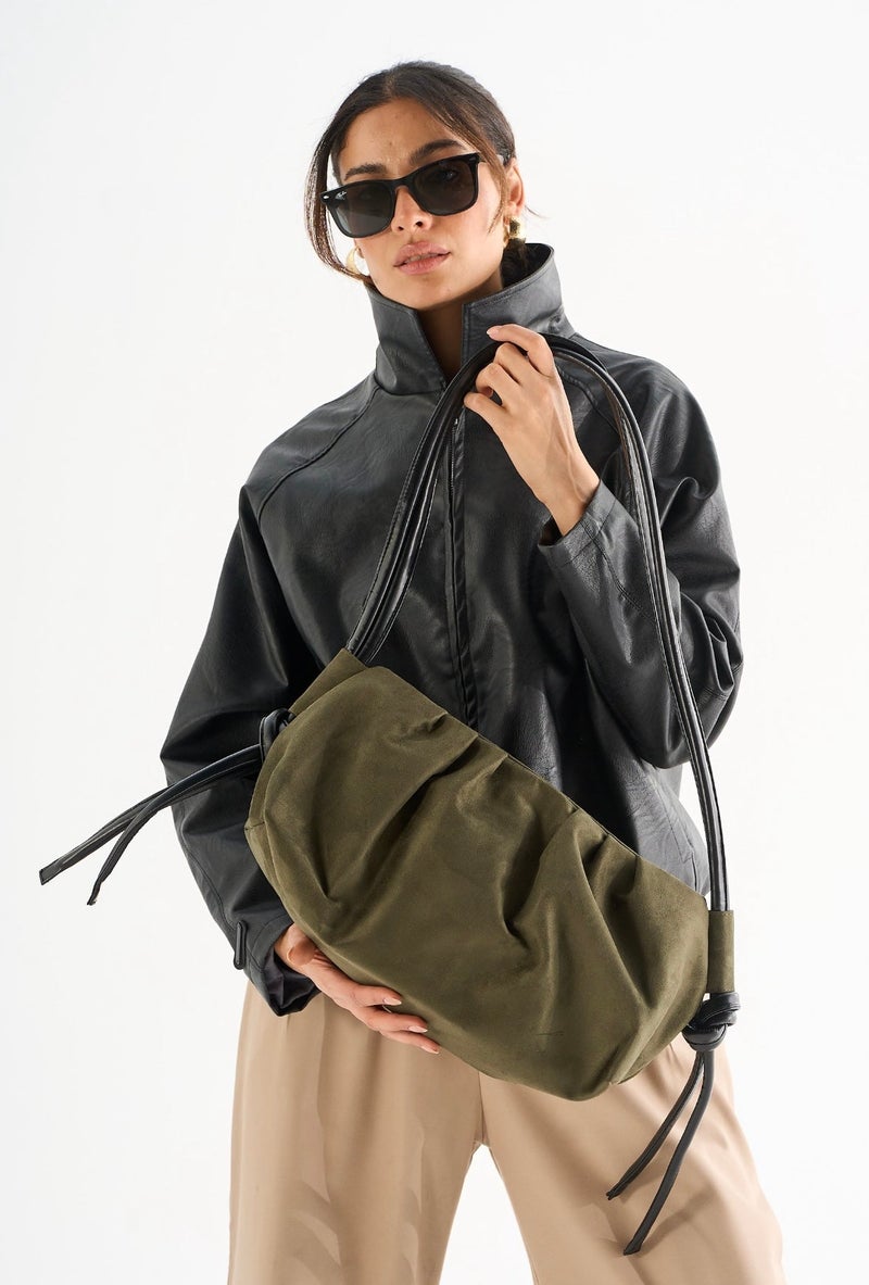 Zuri Sling - Olive Suede - Image 1